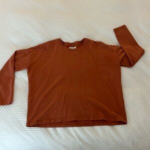 Madewell burnt orange top